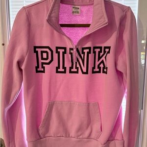 Pink Quarter-Zip Pullover